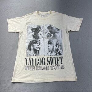 Taylor Swift Shirt Adult Medium Cream Eras Tour Concert Music Double Sided 2025